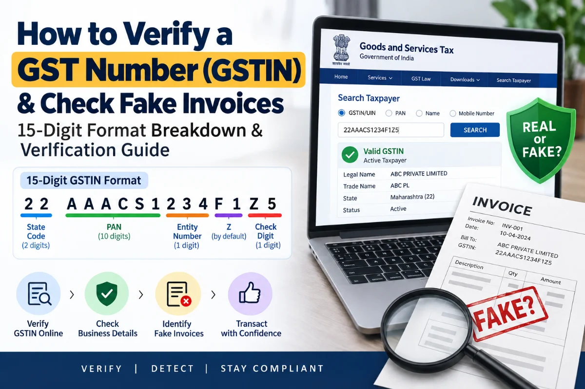 How to Verify a GST Number (GSTIN) & Check Fake Invoices: 15-Digit Format Breakdown & Verification Guide